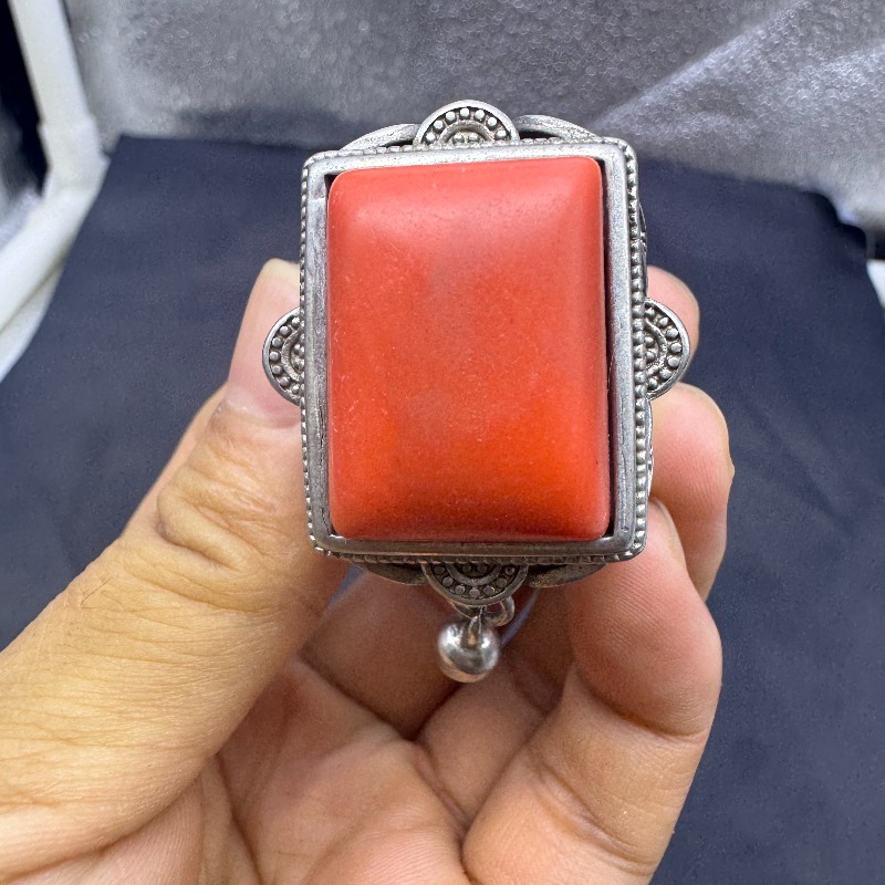 Vintage Collectible Bells - Antique Qing Sterling Silver Adjustable Ring