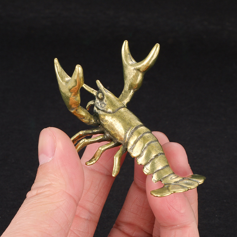 Vintage Collectible Pens - Solid Brass Crayfish Ornament Vintage Animal