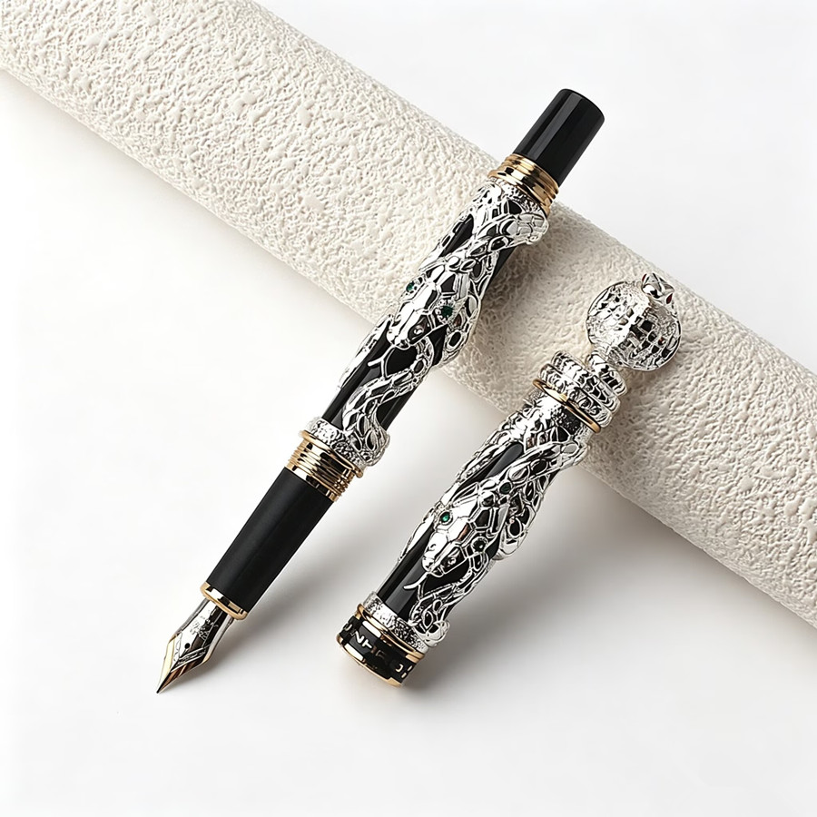 Vintage Collectible Pens - Jinhao Luxury Snake Embossed Fountain Pen