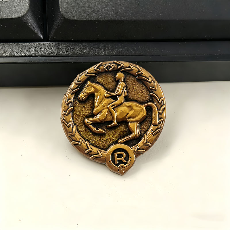 Vintage Collectible Jewelry - German Young Horseman Badge German Horse