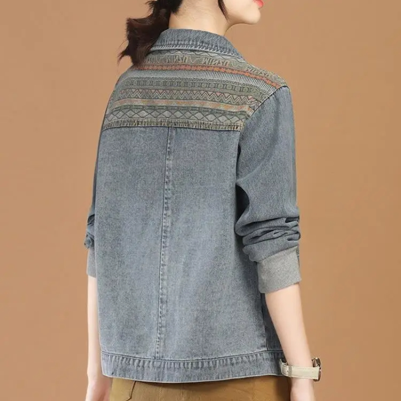 Vintage Collectible Clothing - Patchwork 2025 Fashion Casual Women's Denim