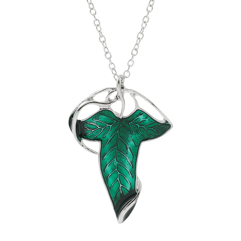 Vintage Collectibles For Sale - Vintage Green Leaf Pendant Necklace Exquisite