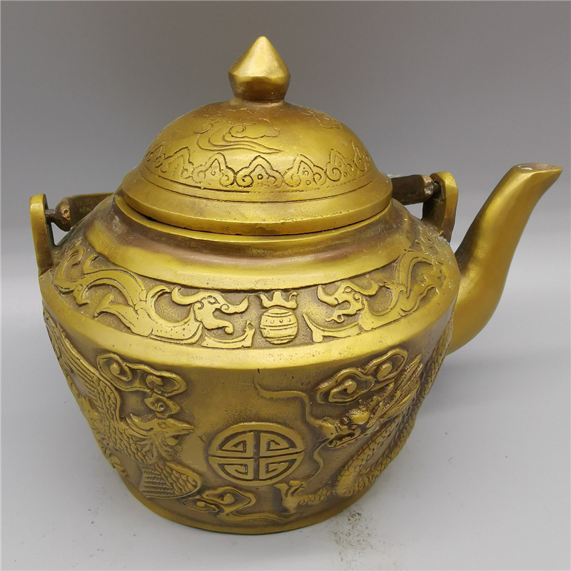 Vintage Collectible Market - Antique-style handicraft collection: vintage brass dragon