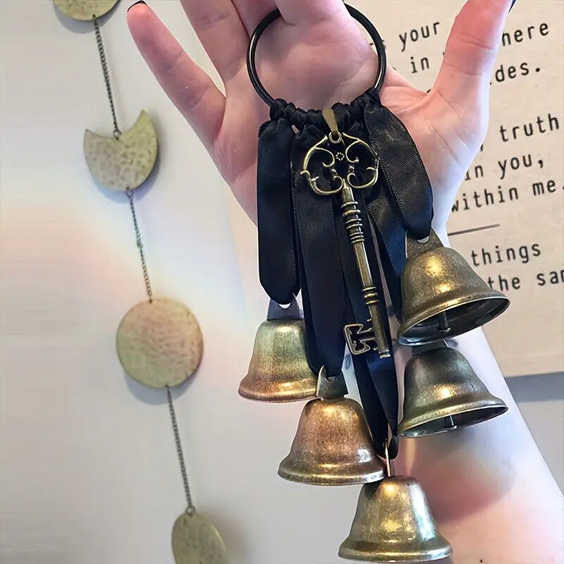 Vintage Collectible Bells - Witch Style Vintage Key with Small