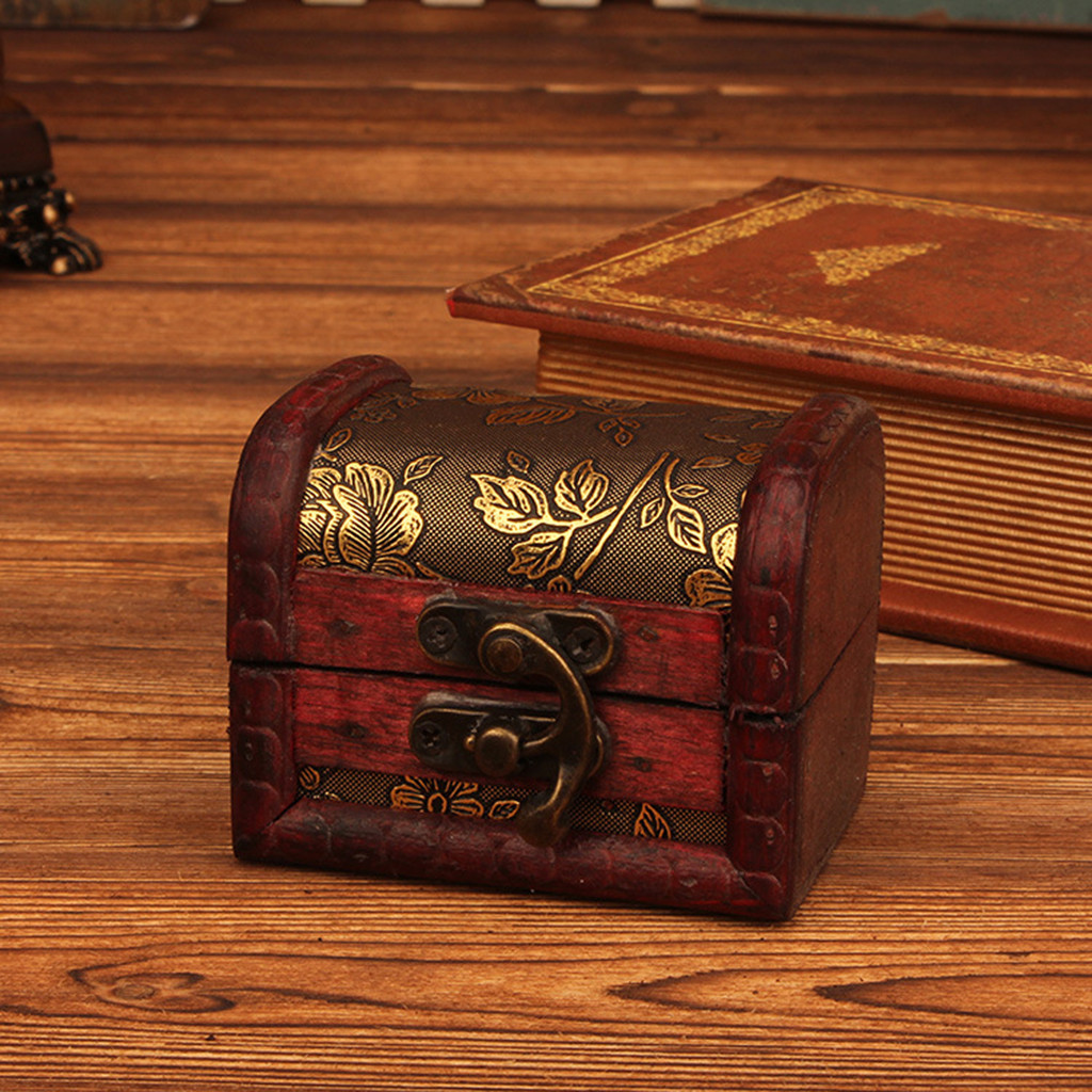 Vintage Jewelry Collection - Chinese Style Vintage Wooden Jewelry Box