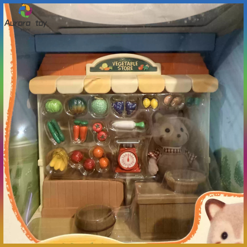 Vintage Collectible Market - Sylvanian Families Discontinued Shop Series Raccoon