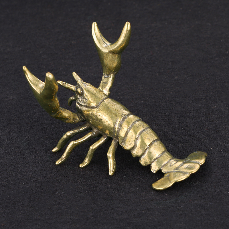 Vintage Collectible Pens - Hot ! Solid Brass Crayfish Ornament