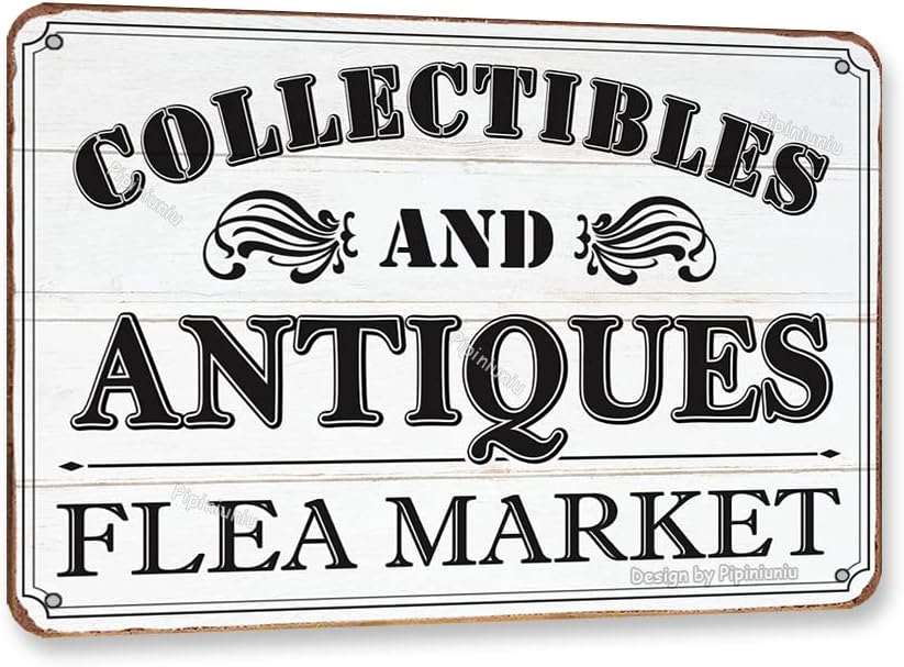 Vintage Collectible Market - Collectibles And Antiques Flea Market Tin