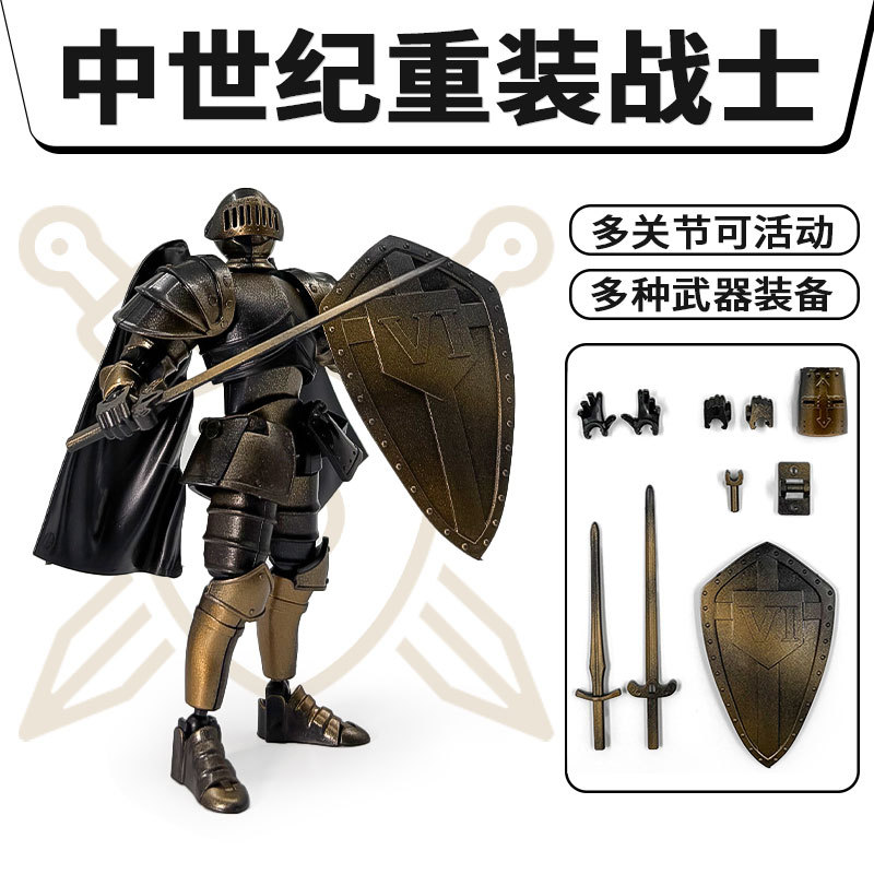 Vintage Collectibles - Vintage Doll Medieval Warrior Multi-joint Movable