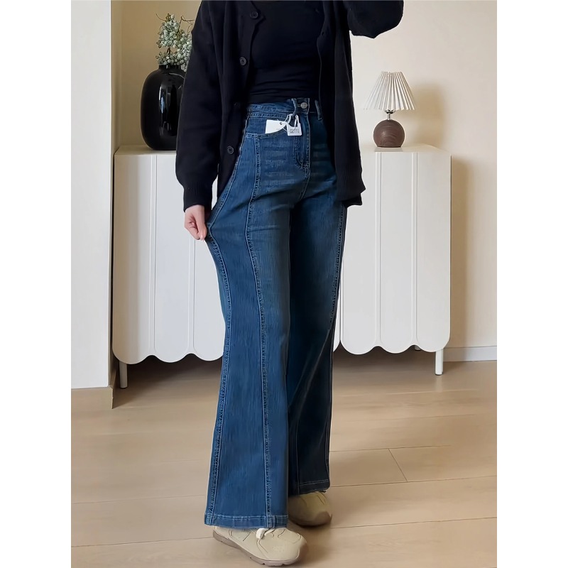 Vintage Collectible Bells - Autumn Elastic Bell Bot Jeans Women's