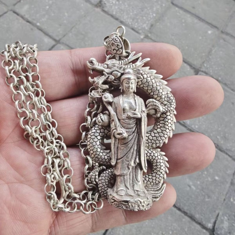 Silver Plated Buddha Pendant N - Vintage Collectible Jewelry ulasan dan harga