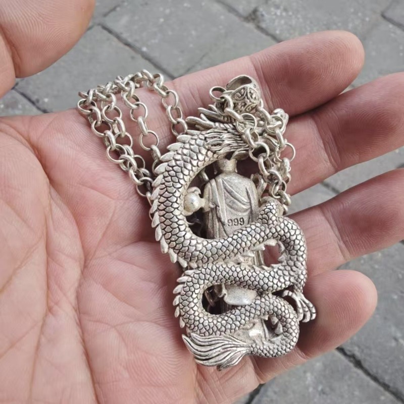 Silver Plated Buddha Pendant N - Vintage Collectible Jewelry ulasan dan harga