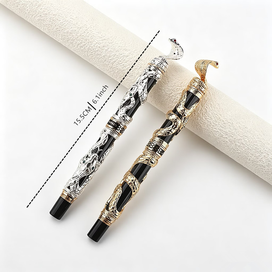 Jinhao Luxury 3D Snake Embosse - Vintage Collectible Pens ulasan dan harga