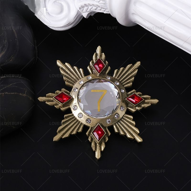 Golden Star Shaped Number 7 Br - Vintage Collectible Clothing ulasan dan harga