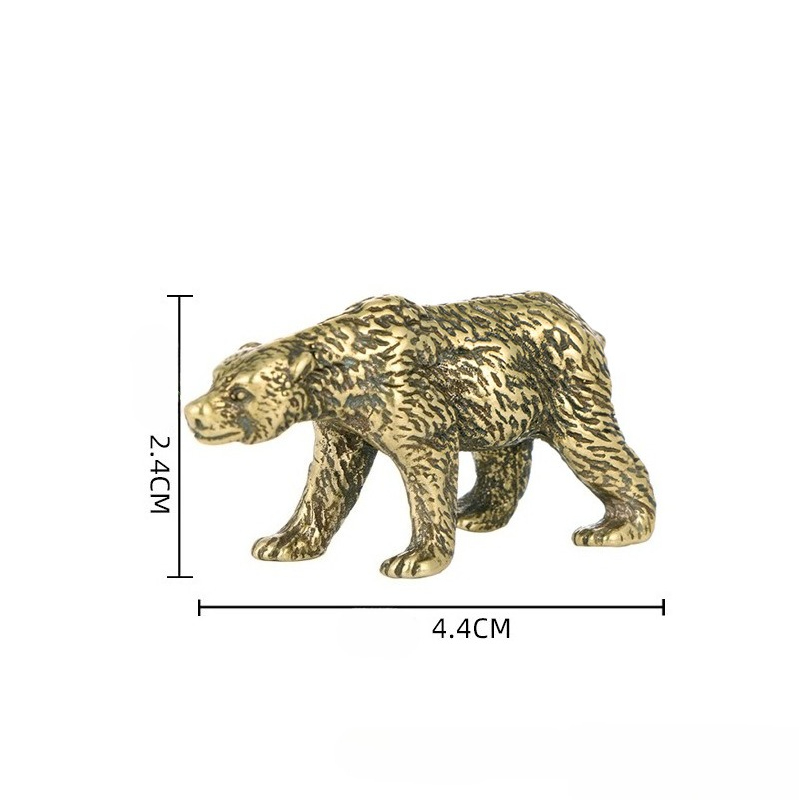 1PC Vintage Solid Brass Bear S - Vintage Collectible Bears ulasan dan harga