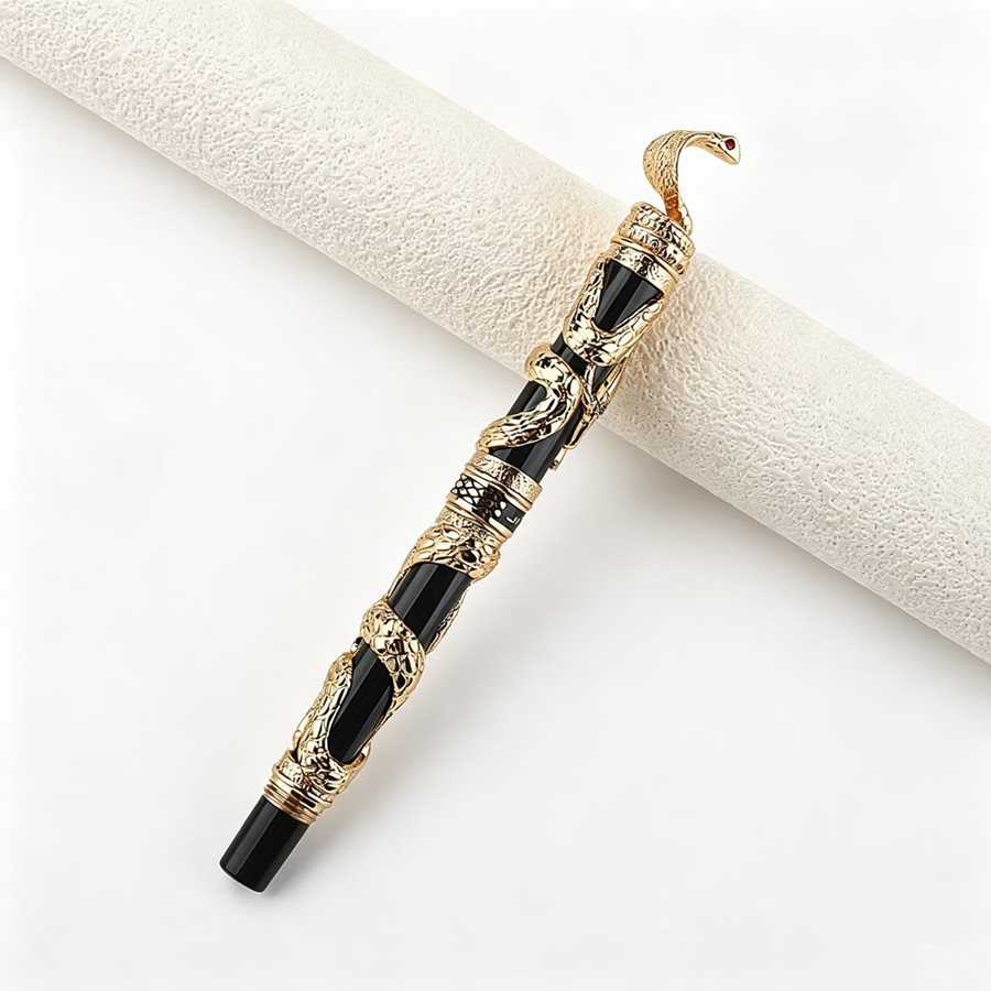 Jinhao Luxury Snake Embossed F - Vintage Collectible Pens ulasan dan harga