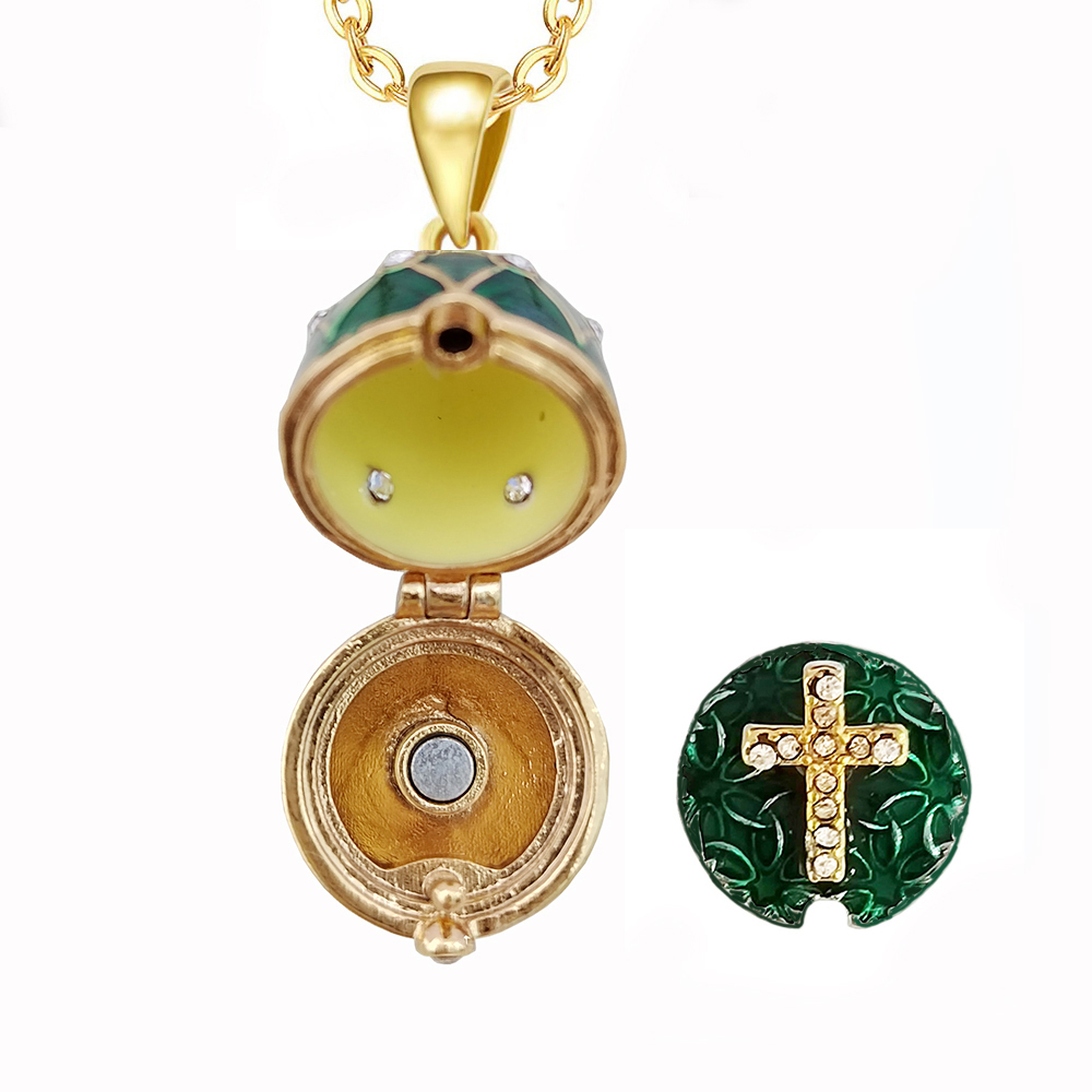 Enamel Faberge Easter Egg Pend - Vintage Collectible Jewelry ulasan dan harga
