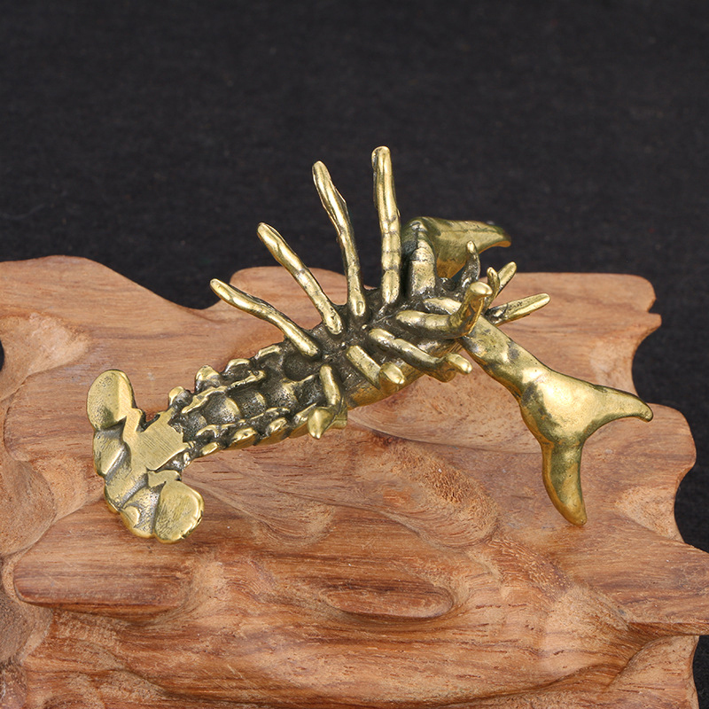 Solid Brass Crayfish Ornament  - Vintage Collectible Pens ulasan dan harga