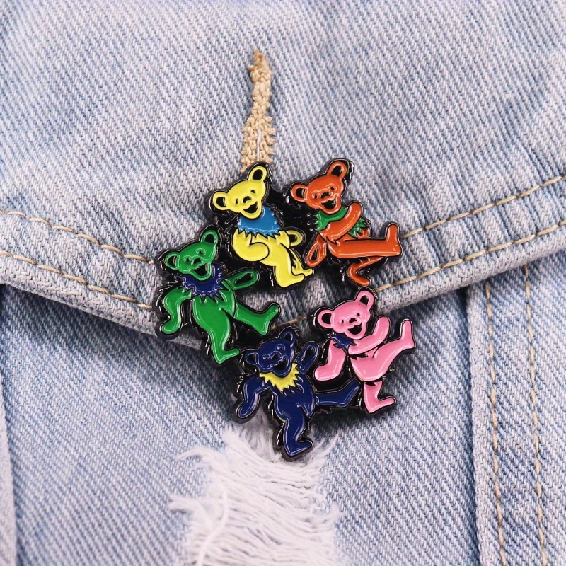 Dancing Bears Enamel Pin Rock  - Vintage Collectible Bears ulasan dan harga