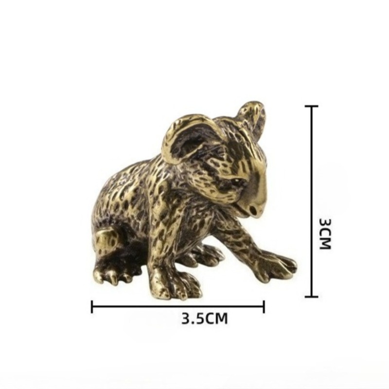 1 PC Vintage Hand Carved Brass - Vintage Collectible Bears ulasan dan harga