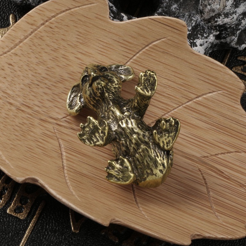 1 PC Vintage Hand Carved Brass - Vintage Collectible Bears ulasan dan harga