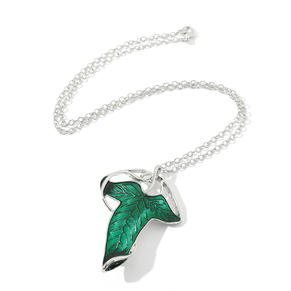 Vintage Green Leaf Pendant Nec - Vintage Collectibles For Sale ulasan dan harga