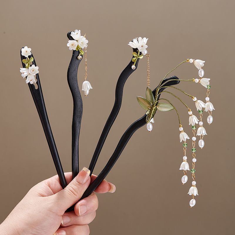 Wooden Flower Hairpin Vintage  - Vintage Collectibles For Sale ulasan dan harga