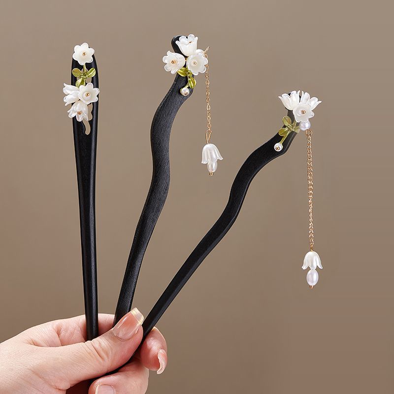 Wooden Flower Hairpin Vintage  - Vintage Collectibles For Sale ulasan dan harga