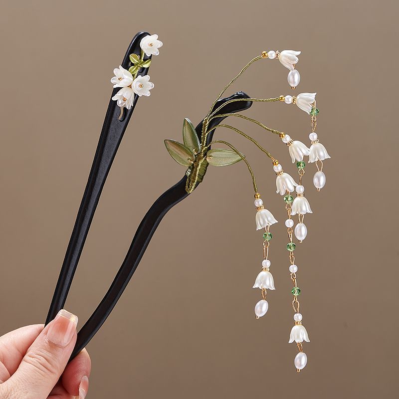 Wooden Flower Hairpin Vintage  - Vintage Collectibles For Sale ulasan dan harga