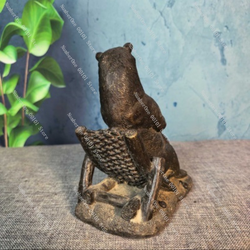Antique Bronze Bear Ornament V - Vintage Collectible Bears ulasan dan harga