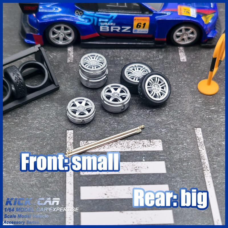 1/64 Model Car Wheels D: 11mm+ - Vintage Collectible Model Cars ulasan dan harga
