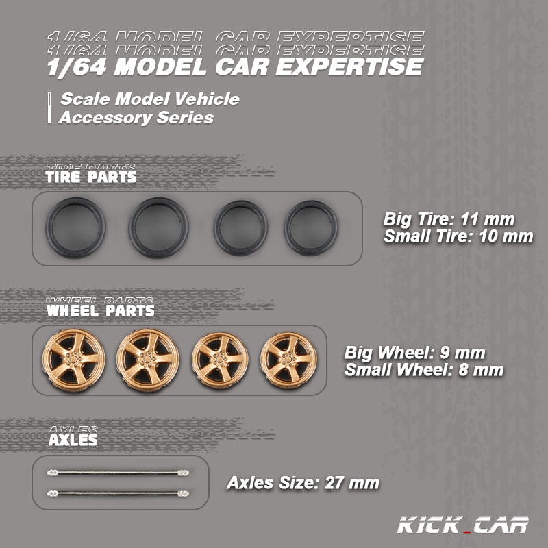 1/64 Model Car Wheels D: 11mm+ - Vintage Collectible Model Cars ulasan dan harga