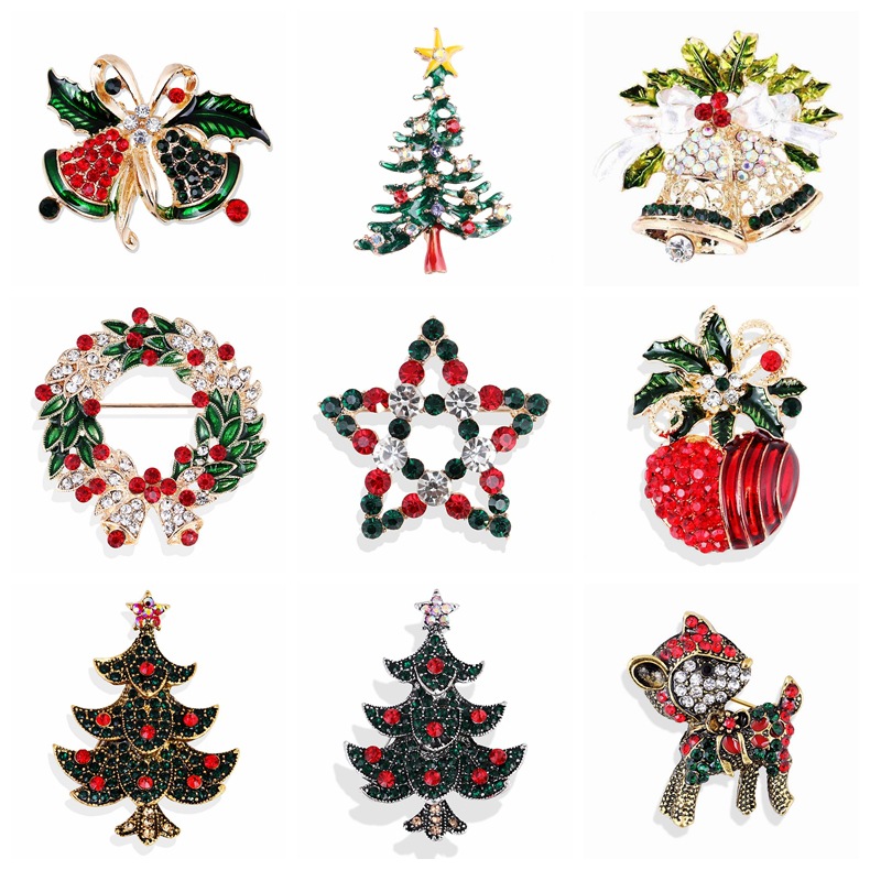 Vintage Rhinestone Christmas B - Vintage Collectible Clothing ulasan dan harga