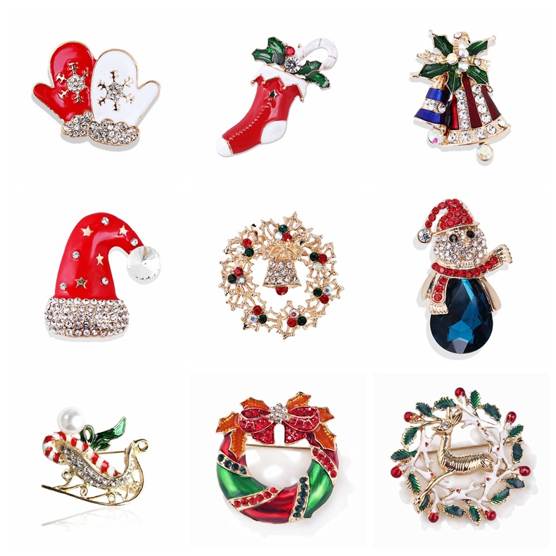 Vintage Rhinestone Christmas B - Vintage Collectible Clothing ulasan dan harga