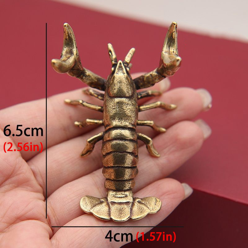 Hot ! Solid Brass Crayfish Orn - Vintage Collectible Pens ulasan dan harga