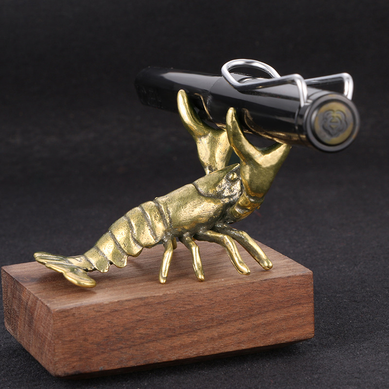 Hot ! Solid Brass Crayfish Orn - Vintage Collectible Pens ulasan dan harga
